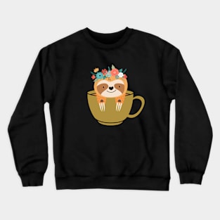 Sloths And Coffee Crewneck Sweatshirt